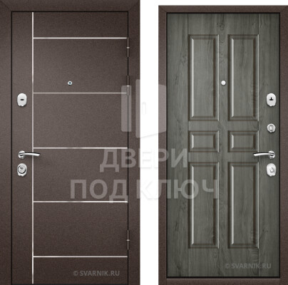 Вторая входная металлическая дверь в офис ДПК-2434